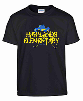  Get your 2021-2022 Highlands Elementary T-Shirts to show your Highlands PRIDE! We have the variety 
